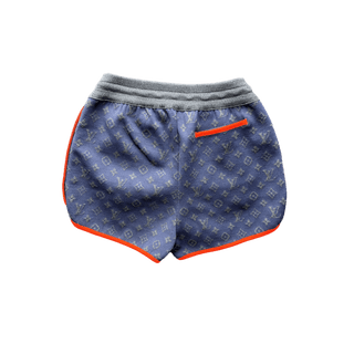 Louis Vuitton Navy & Orange Monogram Women's Jogging Shorts