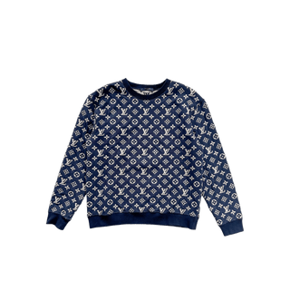 Louis Vuitton Navy & White Monogram Sweater