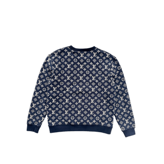Louis Vuitton Navy & White Monogram Sweater