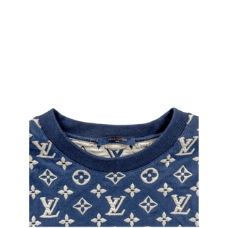 Louis Vuitton Navy & White Monogram Sweater