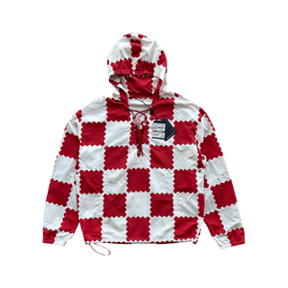 Louis Vuitton Nigo Red & White Checkered Windbreaker