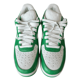 Louis Vuitton Nike Green & White Monogram Air Force 1