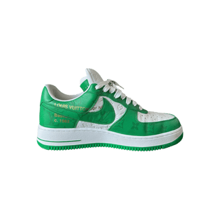 Louis Vuitton Nike Green & White Monogram Air Force 1