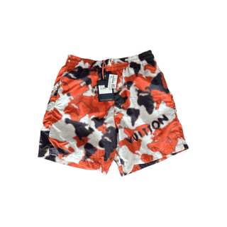 Louis Vuitton Orange Camouflage Swim Shorts