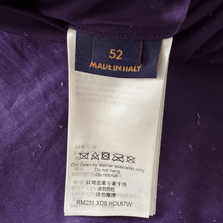 Louis Vuitton Purple Embossed Monogram Suede Workwear Jacket
