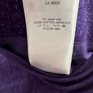 Louis Vuitton Purple Embossed Monogram Suede Workwear Jacket