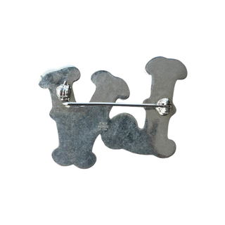 Louis Vuitton Silver & Crystal LV Ranch Brooch