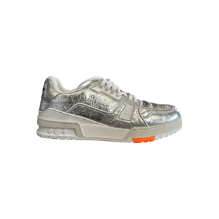 Louis Vuitton Silver & Orange Trainers