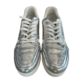 Louis Vuitton Silver & Orange Trainers