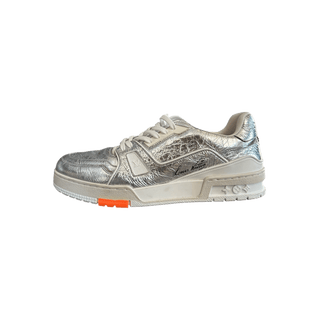 Louis Vuitton Silver & Orange Trainers