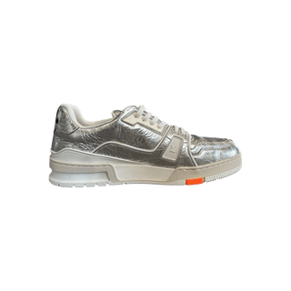 Louis Vuitton Silver & Orange Trainers