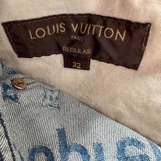 Louis Vuitton Supreme Blue Monogram Jeans
