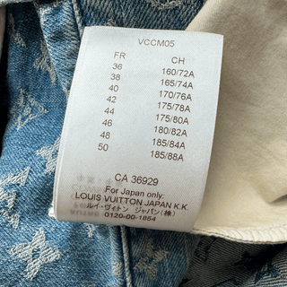 Louis Vuitton Supreme Blue Monogram Jeans