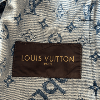 Louis Vuitton Supreme Blue & White Monogram Denim Jacket
