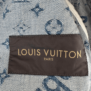 Louis Vuitton Supreme Blue & White Monogram Denim Jacket