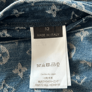 Louis Vuitton Supreme Blue & White Monogram Denim Jacket