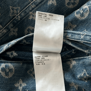 Louis Vuitton Supreme Blue & White Monogram Denim Jacket