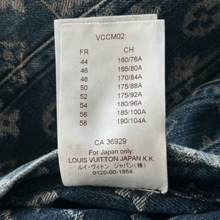 Louis Vuitton Supreme Blue & White Monogram Denim Jacket