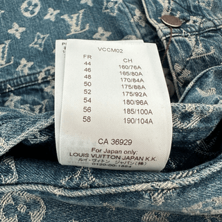 Louis Vuitton Supreme Blue & White Monogram Denim Jacket