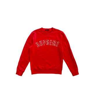 Louis Vuitton Supreme Red & White Arc Logo Sweater