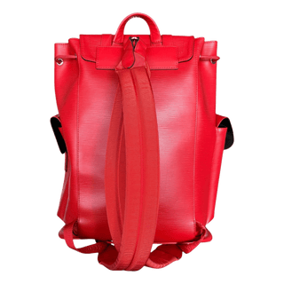 Louis Vuitton Supreme Red & White EPI Christopher Backpack