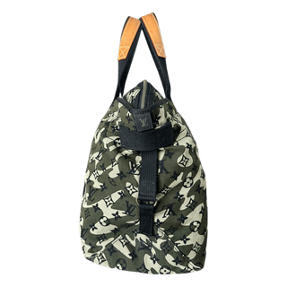 Louis Vuitton Takashi Murakami Green Camouflage Monogram Treillis Tote