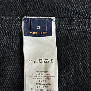 Louis Vuitton Washed Black Denim Monogram Overshirt