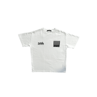 Louis Vuitton White Barcode Logo Tee