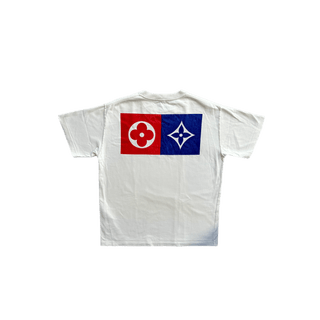 Louis Vuitton White Barcode Logo Tee