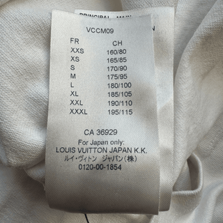 Louis Vuitton White Barcode Logo Tee