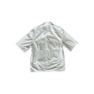 Louis Vuitton White & Black Birds Logo Button Up Shirt