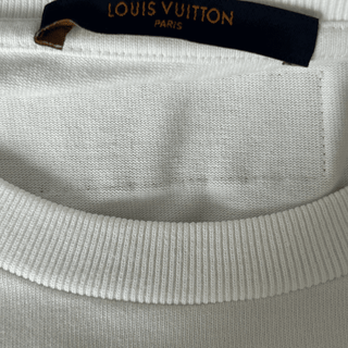 Louis Vuitton White & Black Pendant Logo T-Shirt