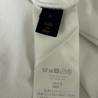Louis Vuitton White & Black Pendant Logo T-Shirt