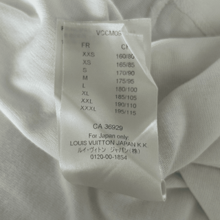 Louis Vuitton White & Black Pendant Logo T-Shirt