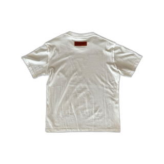 Louis Vuitton White & Blue LV Stitch Logo T-Shirt