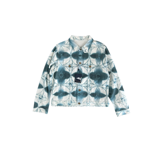 Louis Vuitton White & Blue Shibori Monogram Denim Jacket