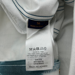 Louis Vuitton White & Blue Shibori Monogram Denim Jacket