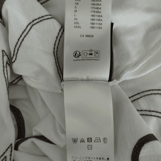 Louis Vuitton White & Brown Embroidered Graphic T-Shirt