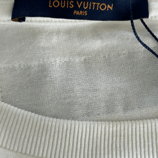 Louis Vuitton White Flower Tapestry T-Shirt