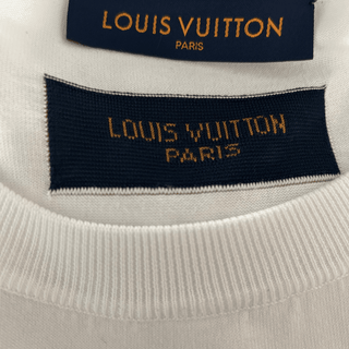 Louis Vuitton White & Green Vuitton Intarsia T-Shirt