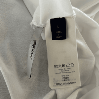 Louis Vuitton White & Green Vuitton Intarsia T-Shirt