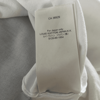 Louis Vuitton White & Green Vuitton Intarsia T-Shirt