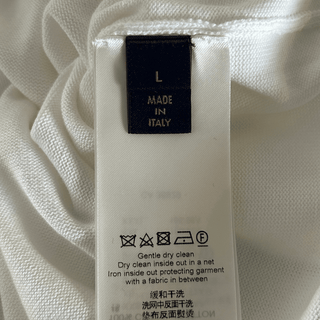Louis Vuitton White Intarsia Graphic T-Shirt