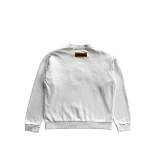 Louis Vuitton White Multicolor Flower Monogram Sweater