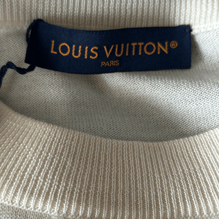 Louis Vuitton White & Multicolor Thistle Knit Sweater