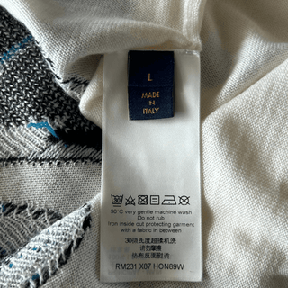 Louis Vuitton White & Multicolor Thistle Knit Sweater