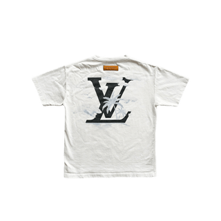 Louis Vuitton White Palm Tree Logo T-Shirt