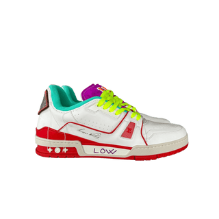 Louis Vuitton White & Red Paris Exclusive Trainer