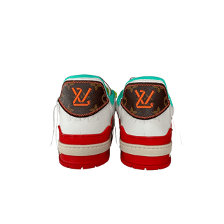 Louis Vuitton White & Red Paris Exclusive Trainer