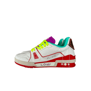 Louis Vuitton White & Red Paris Exclusive Trainer